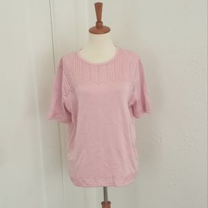 🌷3/15🌷 Alfred dunner knit shirt sleeve top size m